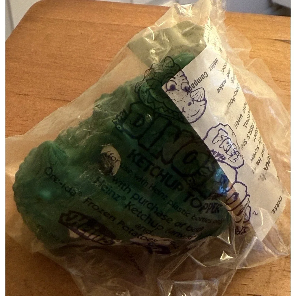 Vintage 1992 Heinz Ore-Ida Purple Dino-Pour Ketchup Topper – New  In Pack‎ Green